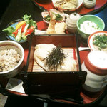 彩蔵ランチ　ご飯大盛り　うどん大盛り