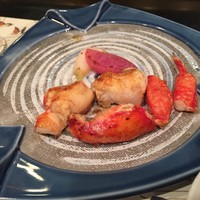 ステーキハウス ハマ  目黒店 - タラバ蟹の鉄板焼き