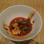 スーツァン・レストラン陳 - 　牛バラ肉入り麻婆豆腐・その２です。
