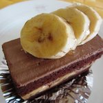 京橋千疋屋 フルーツショップ - バナナとチョコのケーキ