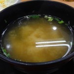 吉野家 - 味噌汁。ちょっと濃いめ？