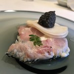 やまぐち - キャビア、千枚漬け風の小カブと白甘鯛がこんにちは♬