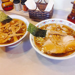 春木屋 - 2018年11月。中華そば＋メンマとわんたん麺1000円。