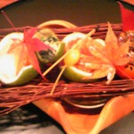 和やまむら - 八寸（2段重ねの上部）