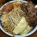 ラーメン二郎 - マゼソバ（限定・ニンニク少し・カラメ￥850）88点　9/22/2011訪問