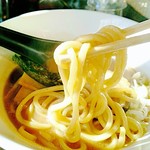 Ramen Tsukesoba Itadaki - 自家製麺らしいです！モッチモチの食感(≧∇≦)