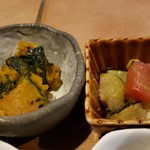 和田珈琲館 - トマト＆ズッキーニのさっぱりマリネと甘辛大学カボチャ