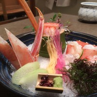 網元 別館 - 蟹のお造り