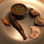 Spice&Dining KALA - メヒカリのワルワルと柚子のピックル、雉のチェチナード 食べ比べ