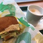 SUBWAY - モーニングツナチーズ340円