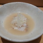 鮨 つぼみ - クエのスープ