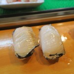 よし寿司 - アワビを食べました
