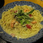 五右衛門 入間店 - 海老とアボカドのチーズクリームスパゲティー