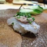 天寿し - 真鯛 肝和え