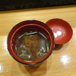 天寿し - 蓴菜の赤出汁