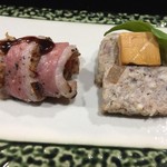 そば くら富 - 鴨肉 パテ クリームチーズ漬け