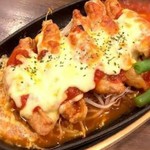 東京月島 まくら木 - ランチ　　　　チキントマトチーズグリル