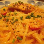 炙りトロサーモンのトマトクリームパスタ