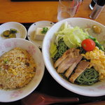 らーめん　川當 - 冷麺半チャンセット
