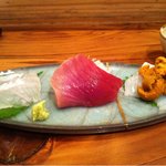 新ばし 久 - 【2011年12月】刺身三種
