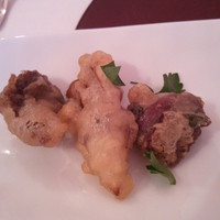 RISTORANTE REGA - 前菜から　舞茸と砂肝のフリット