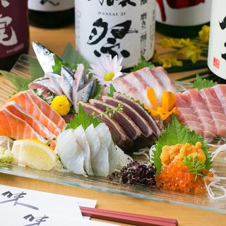 The fresh Seafood sashimi is also delicious! ! We also recommend course meals!