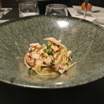 リストランテ カノフィーロ - カナダ産松茸とひむか地鶏のアーリオオーリオ　フェデリーニ