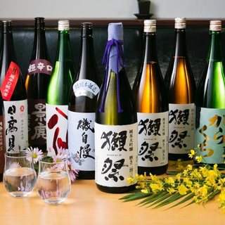 [There are three types of popular "Dassai"] We offer a variety of local sake and shochu from all over the country♪