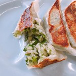 くるまやラーメン - 餃子の中身