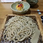 手打ち蕎麦・鮨 いまふく - 白子の天ざる　2300円