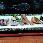 そば くら富 - 蕎麦前①　前菜五種