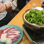 浅草じゅうろく - 芹と鴨の鍋。