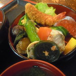 お食事処 たかはし - 二重弁当（８４０円）