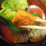 お食事処 たかはし - 二重弁当（おかず１１品目）