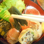 お食事処 たかはし - 二重弁当（おかず６品目）