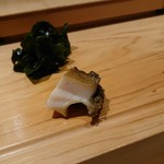 すし佐竹 - 蒸しあわび 201811