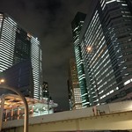 すし佐竹 - お店を出て汐留方面へ 201811