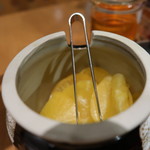 カレーうどん 千吉 - 卓上の漬物