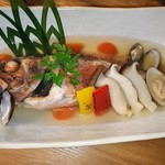 酒肴ほたる - 一本姿魚　カサゴアクアパッツァ