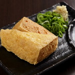 Freshly fried tofu