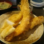 天ぷら 大吉 なんば店 - 天ぷら5品