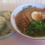 あらかわ食堂 - 中華そばセット600円