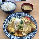 亜茂礼 - ロースカツの卵とじ、亜茂礼ランチA…600円