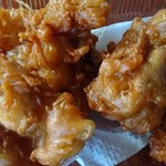 肉のタニガワ - からあげ 100ｇ ¥160