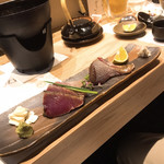 喜助 - 宮城産本ガツオの塩タタキ