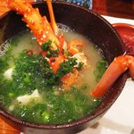 鮨匠 のむら - 味噌汁（伊勢エビ）2011.09