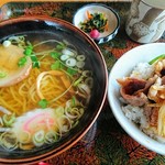 だいこくや - 今日のランチはラーメンと焼肉丼。コーヒー付き。