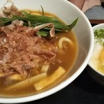 玉家 - 餡かけカレーうどん  玉子かけご飯セット