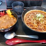 風雷庵 - カレー丼のランチセット