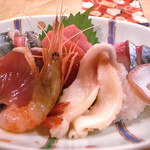 鮨あおき - 刺身盛り合わせ